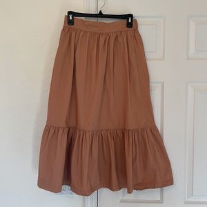 Apricot Midi Skirt